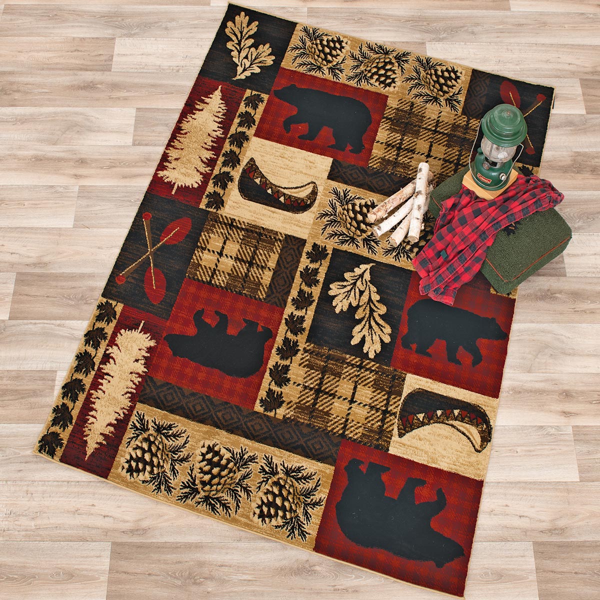 Lodge Collage Rug - 2 x 8