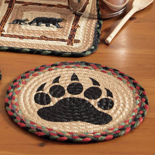 Bear Paw Jute Trivet - Set of 2
