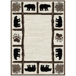 Midnight Grizzly Rug - 8 x 10