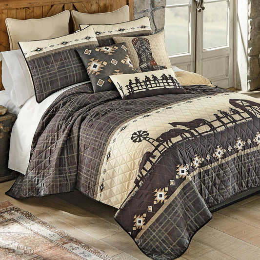 Sunset Ranch Quilt Bed Set - Queen - CLEARANCE
