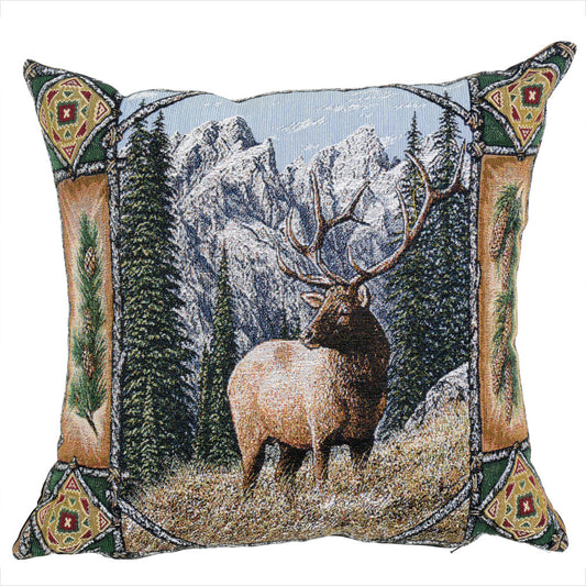 Big Sky Elk Pillow Cover
