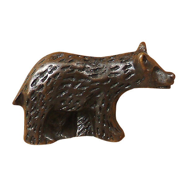 Bear Metal Cabinet Knob - Right Facing - Set of 2