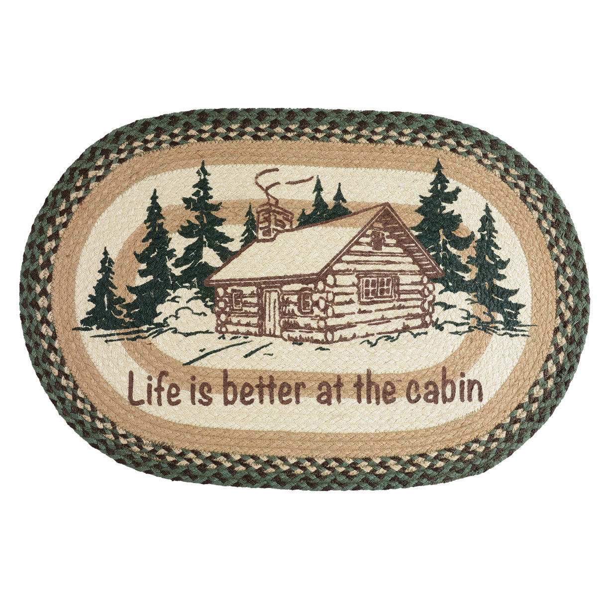 Cabin in the Woods Jute Rug