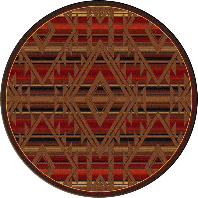 Santa Fe Spirit Rug - 8 Foot Round