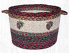 Red Pinecone Sprig Utility Basket - Medium