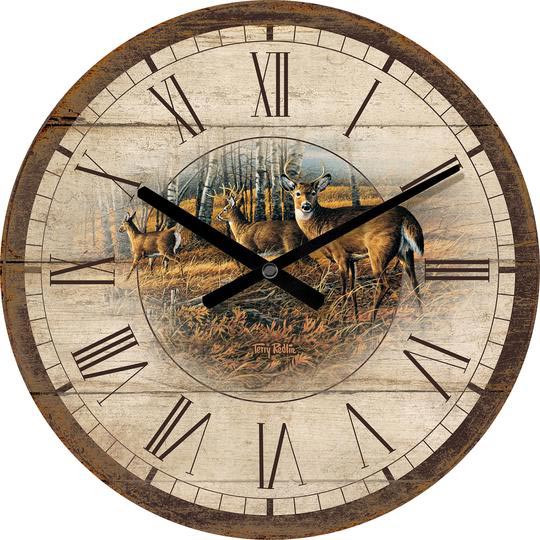 Deer & Birch Wall Clock