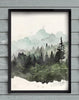 Serene Forest Watercolor Wall Art - 1