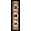 Curious Cub Black Bear Rug - 2 x 8