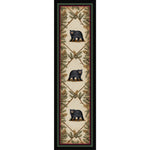Curious Cub Black Bear Rug - 2 x 8
