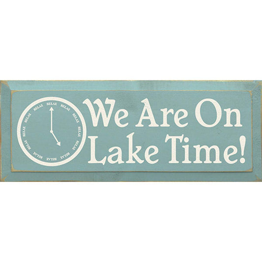 Lake Time Relax Wall Art