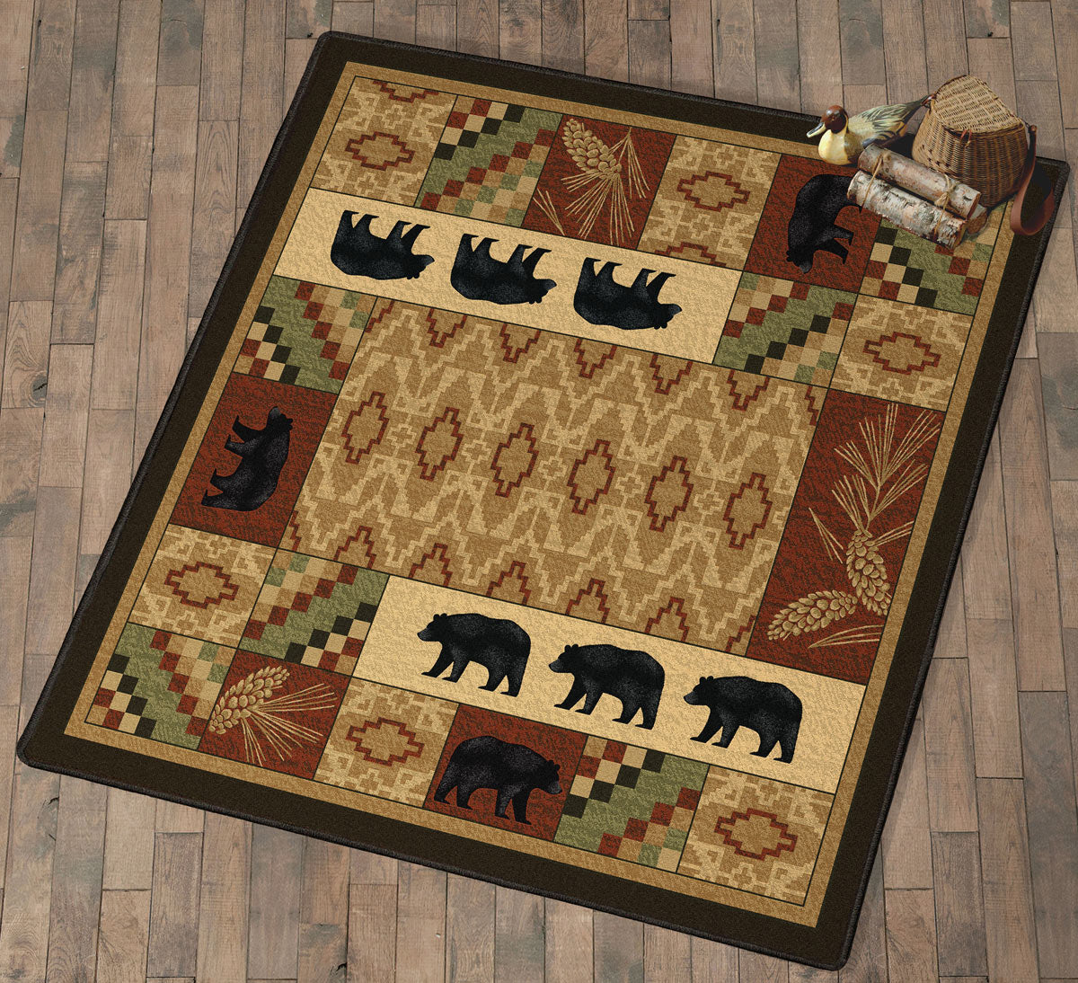 Bear Trails Rug - 8 Ft. Square