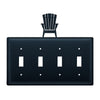 Adirondack Chair Quadruple Switch Cover