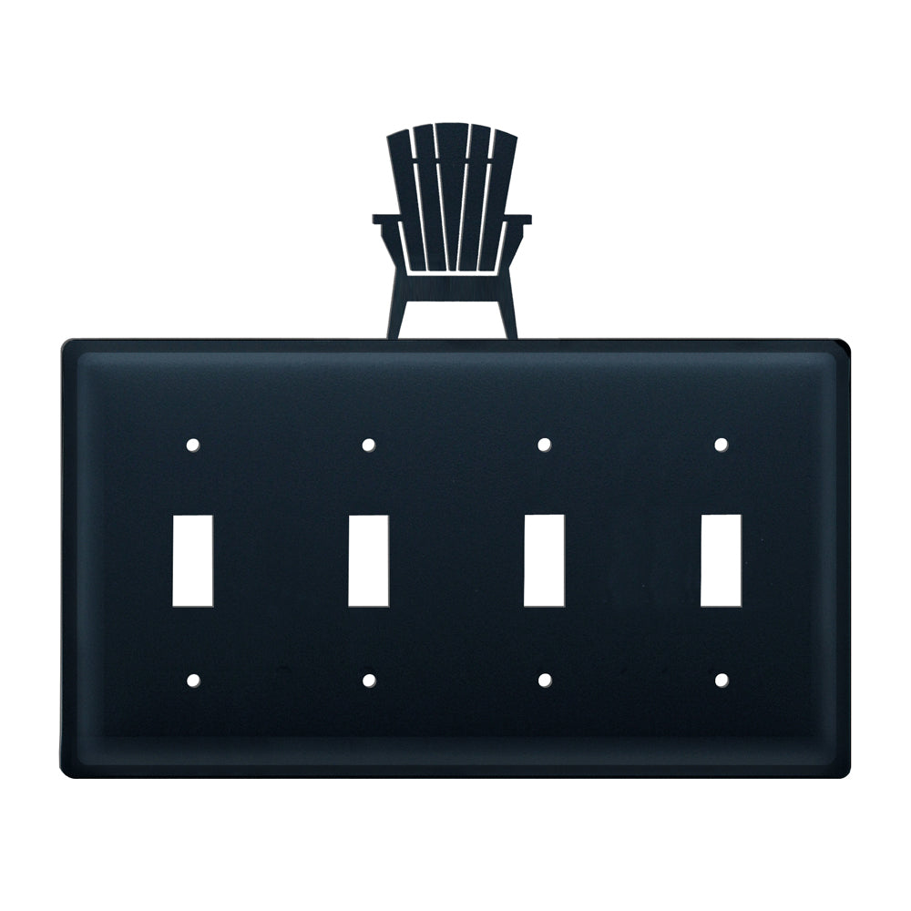 Adirondack Chair Quadruple Switch Cover