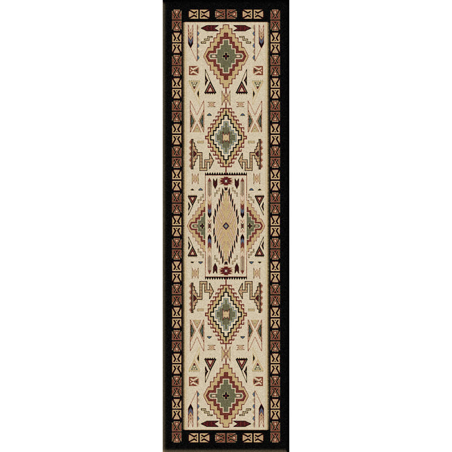 Desert Dream Black Rug - 2 x 8
