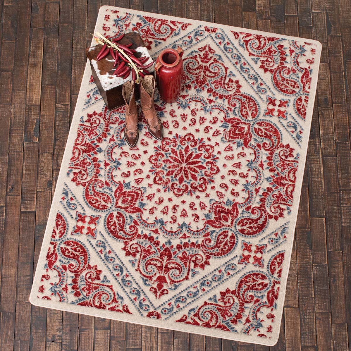 Spiced Paisley Rug - 2 x 8