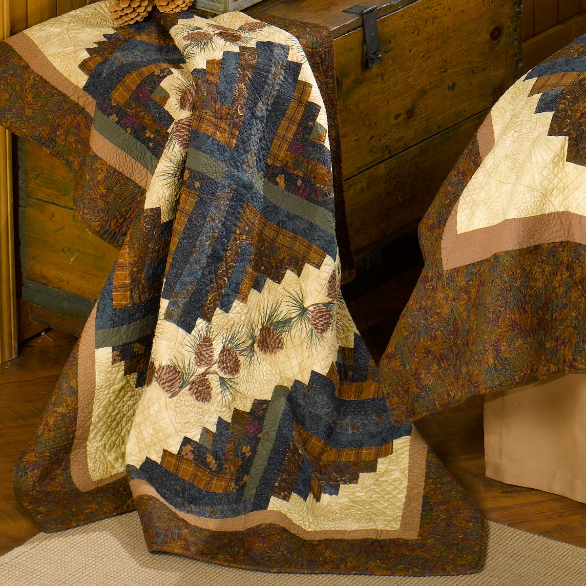 Pinecone Diamond Throw