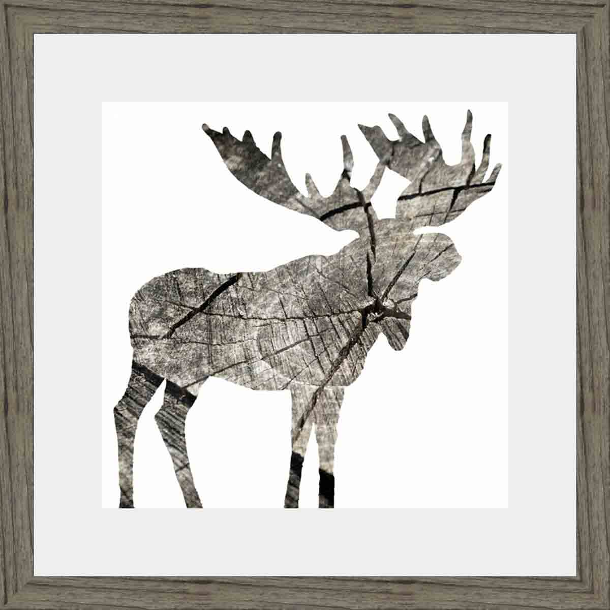 Woodwork Moose I Wall Art