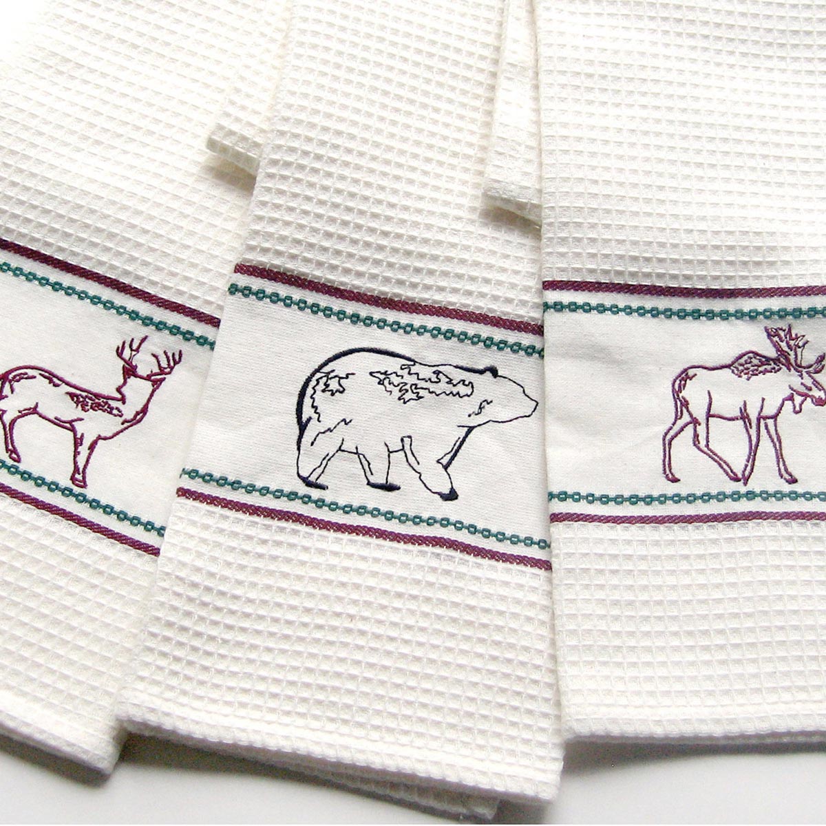 Wildlife Kitchen Bear Towels - Set of 2