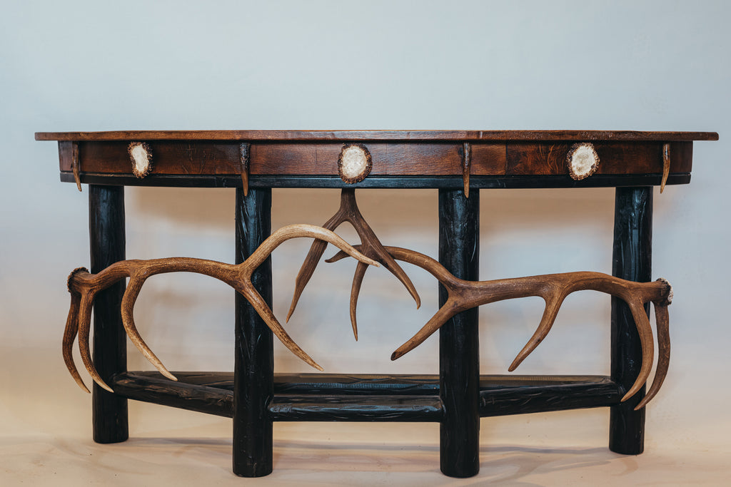 Antler Demi Lune Table