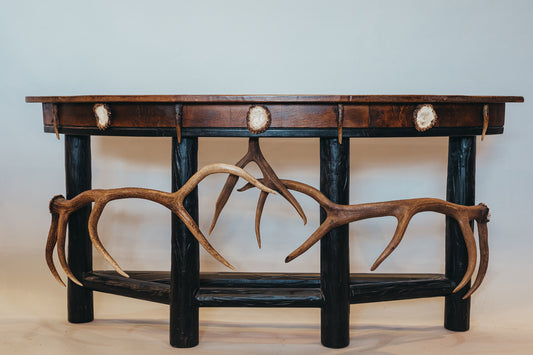 Antler Demi Lune Table