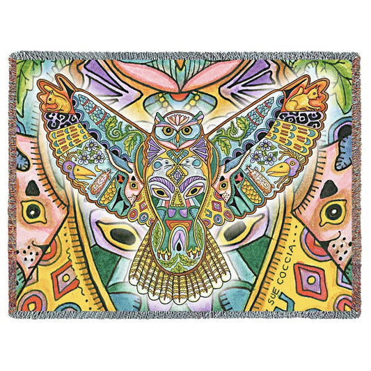 Great Horned Owl Blanket