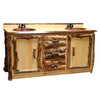 Aspen Double Vanity with Copper Sinks and Faucets