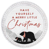 Bears Merry Christmas Round Wall Art