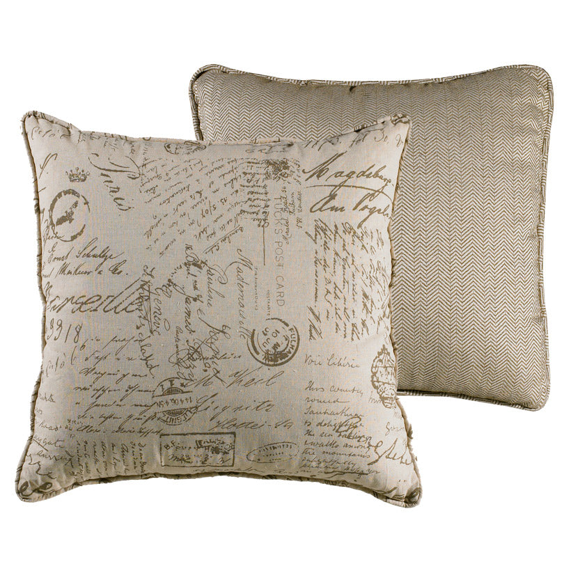 Fairfield Printed Linen Euro Sham - OUT OF STOCK UNTIL 09/09/2026