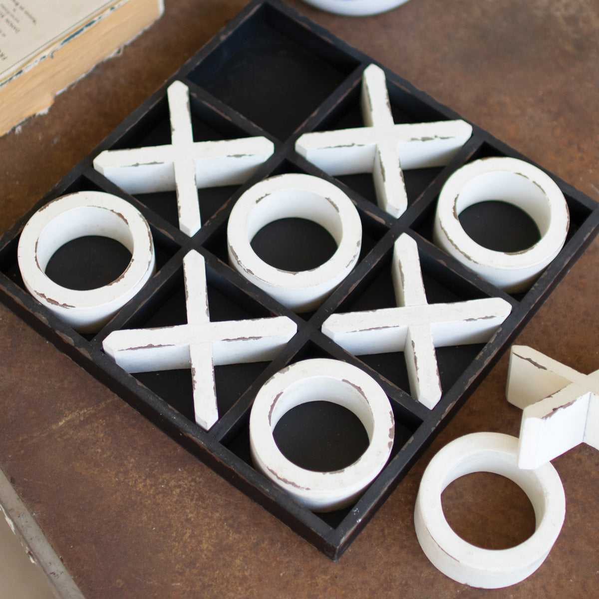 Wooden Tic-Tac-Toe Game