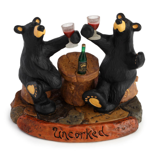 Uncorked Bears Figurine