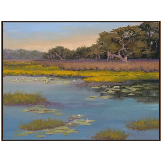 Serenity by the Pond Canvas Art