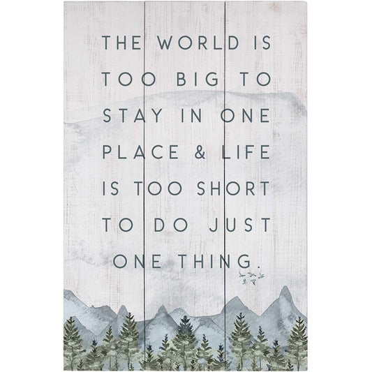 The World is Too Big Wall Art