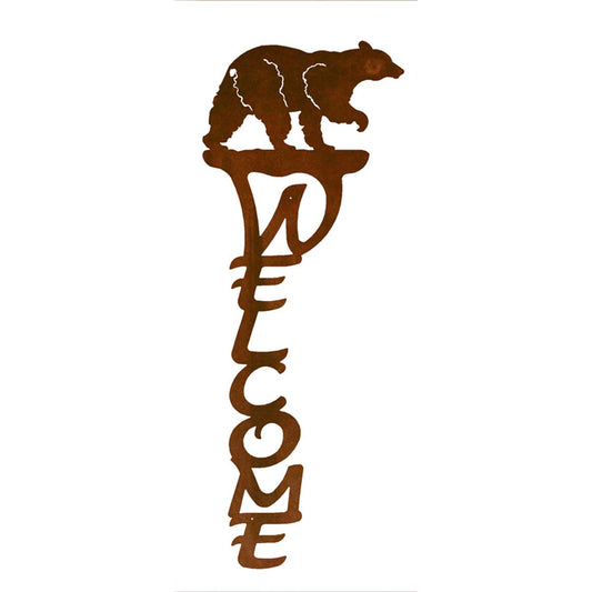 Prancing Bear Welcome Sign
