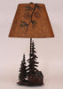 Cabin Metal Art Table Lamp with Nightlight - Small