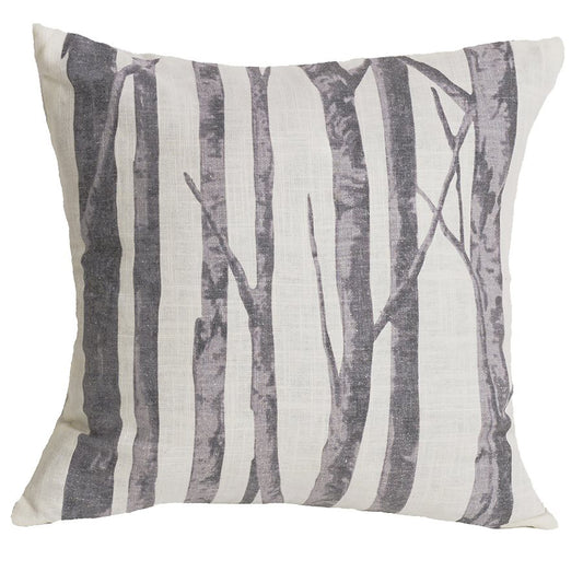 Silver Mountain Printed Branches Pillow
