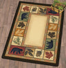Leafy Lodge Bears Rug - 8 x 11