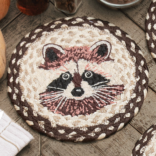 Racoon Jute Trivet - Set of 3