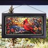 Cardinal Mosaic Stained Glass Art