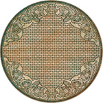 Turquoise Scroll Saddle Rug - 8 Ft. Round