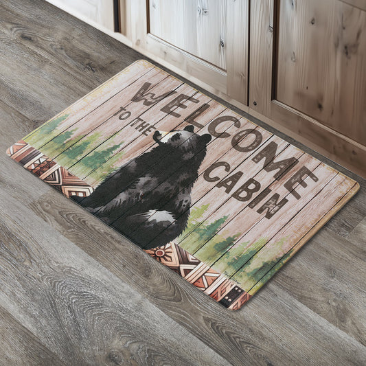 Bear Cabin Welcome Comfort Mat
