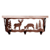 Deer Family Coat Rack with Shelf - 20 Inch