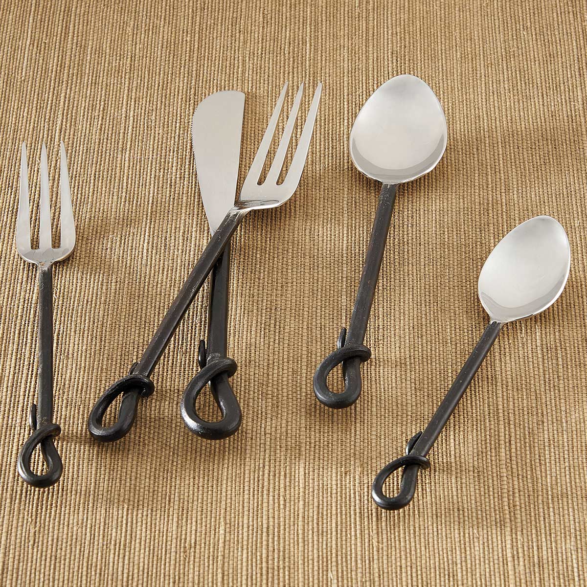Blacksmith Loop 5 Piece Flatware Set - OVERSTOCK
