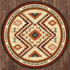 Angel Fire Tan Rug - 8 Ft. Round