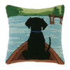Canoe Adventure Hooked Pillow - OUT OF STOCK UNTIL 09/10/2026