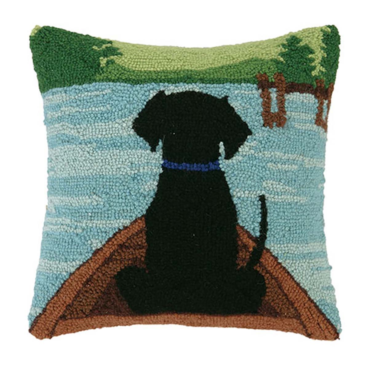 Canoe Adventure Hooked Pillow - OUT OF STOCK UNTIL 09/10/2026