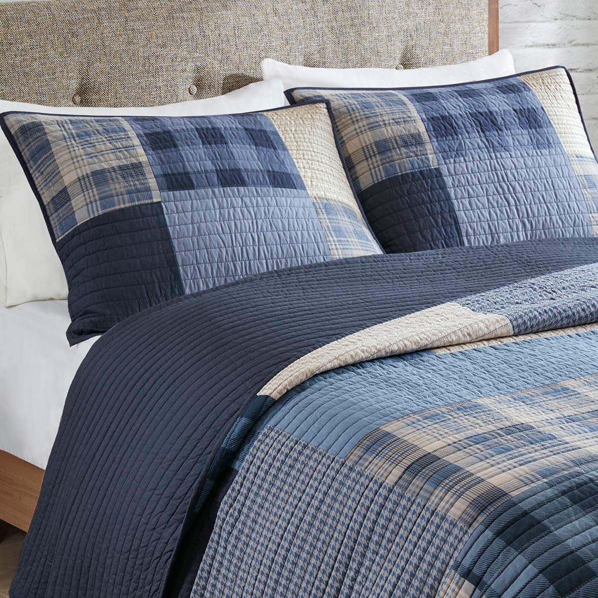 Blue Lodge Quilt Set - Full/Queen