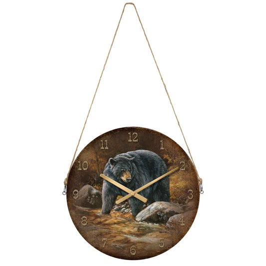 Bear Creek Round Wall Clock