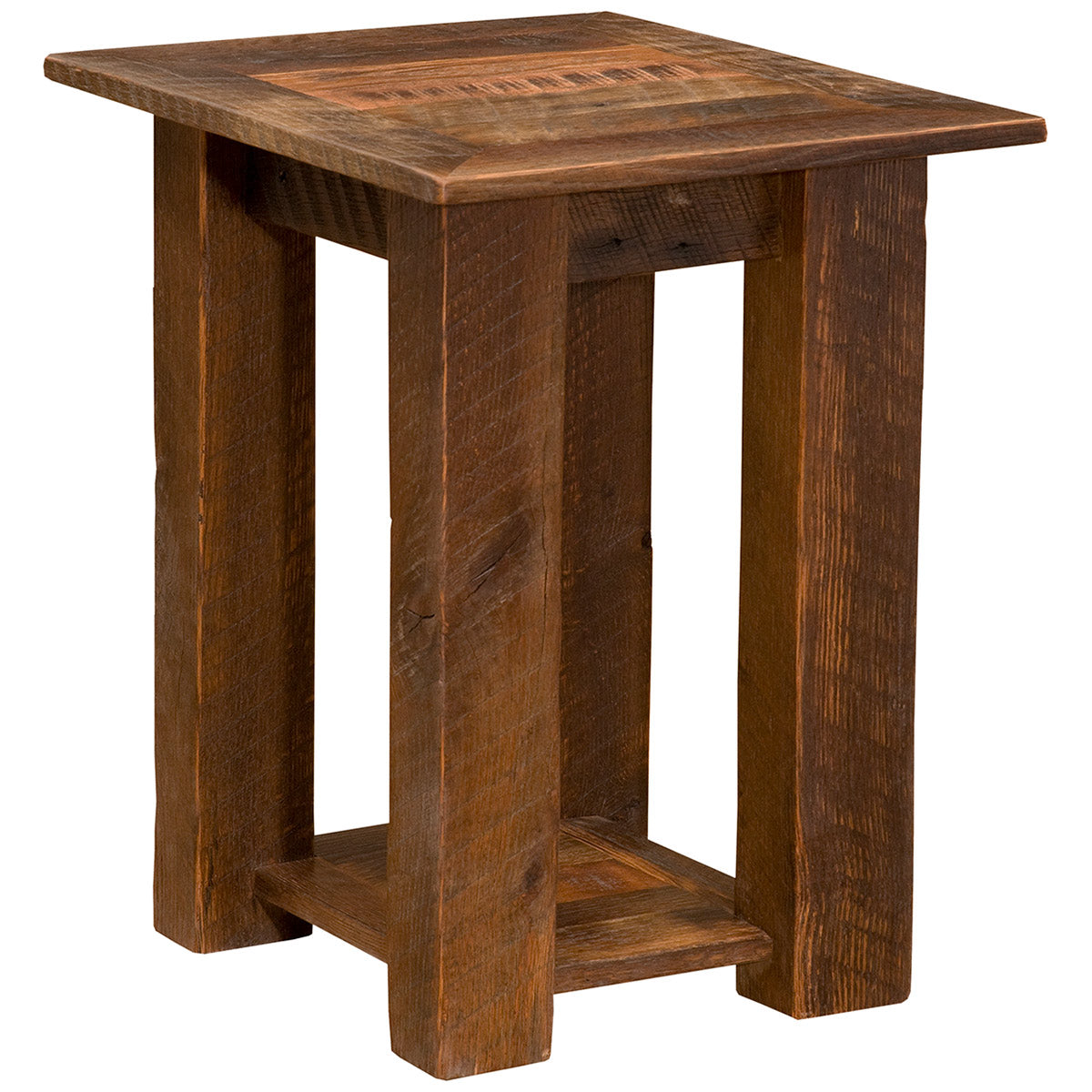 Barnwood Open Nightstand