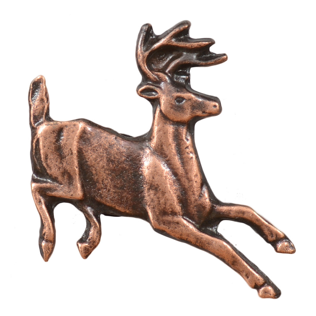 Running Whitetail Cabinet Knobs - Set of 2