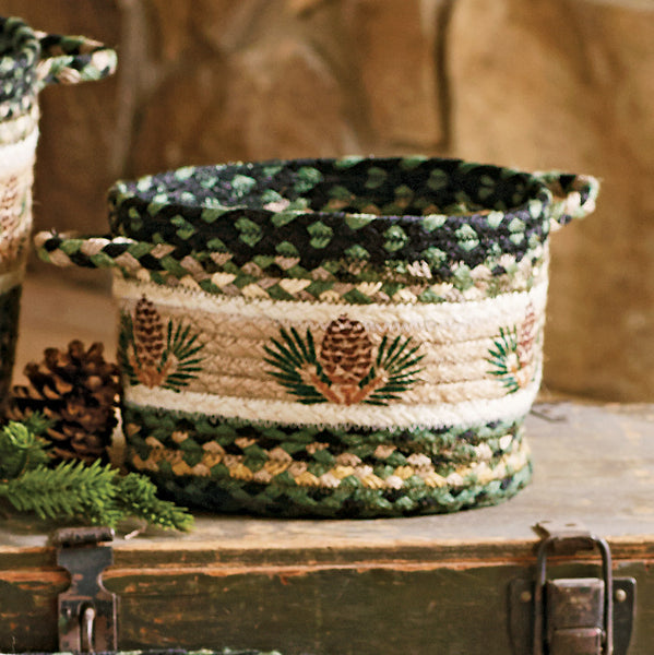Pinecone Braided Utility Basket - Small - SALE
